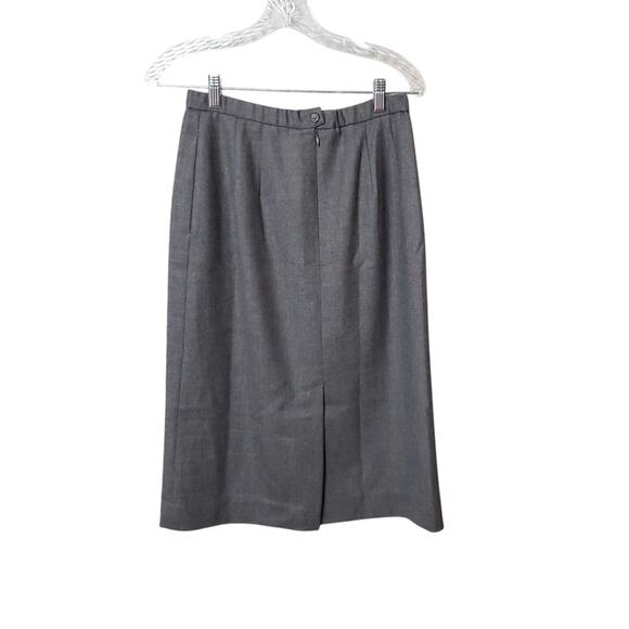 PENDLETON Virgin Wool Gray Pencil Skirt With Pockets Career Women's Sz 6 - Picture 4 of 6